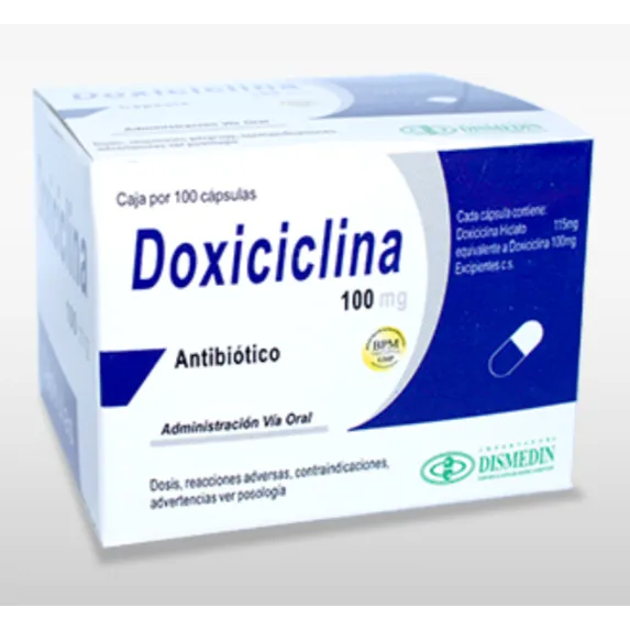 DOXICICLINA  100 MG CAJA X 100 COMPRIMIDOS - Ecofarma